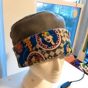 Female Super Hero Fleece/Flannel Hat